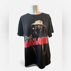New! Post Malone cowboy Black Short Sleeve T-shirt